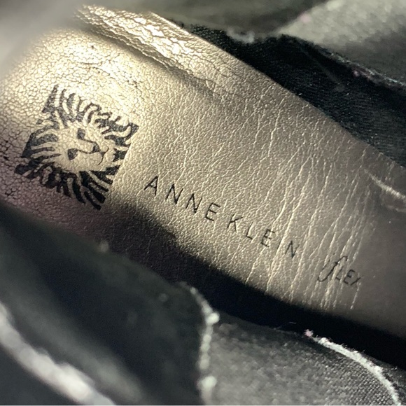 Anne Klein Bunty Black Leather Chelsea Boots 8.5 Classic Preppy Academia Neutral - Picture 11 of 14